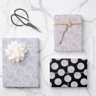 Feuille De Papier Cadeau Peinture de chaton tigré orange Mignonne œuvre d'a