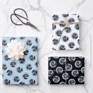 Feuille De Papier Cadeau Peinture de Retriever à Poil Frisé Art Canin Origi