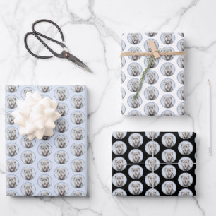 Feuille De Papier Cadeau Peinture de Wolfhound irlandais - Joli art origina