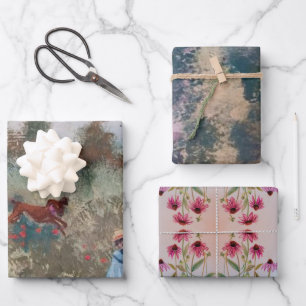 Feuille De Papier Cadeau peintures artistiques