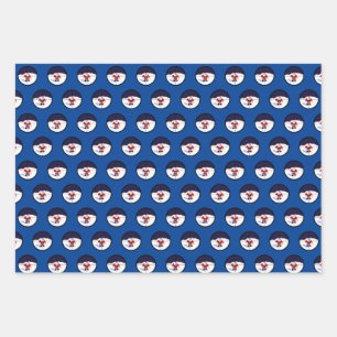 Feuille De Papier Cadeau père Noël Sniper 