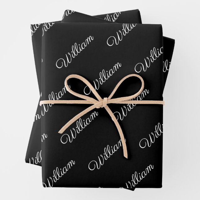 Feuille De Papier Cadeau Personalised wrapping paper  (En situation)