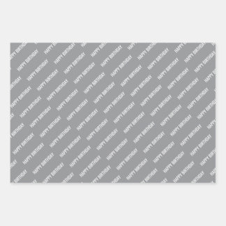 FEUILLE DE PAPIER CADEAU PERSONALZIED NAME STYLISH MODERN HAPPY BIRTHDAY 