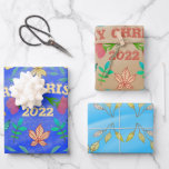 FEUILLE DE PAPIER CADEAU PERSONNALISÉ MERRY CHRISTMAS 20XX<br><div class="desc">JOYEUX NOËL! Lorsque nous célébrons Noël avec nos familles et nos amis, nous avons besoin de quelque chose de spécial pour cela. Ce design convient à cela. C'est assez simple et élégant avec de belles fleurs colorées et des feuilles chics dans de nombreuses couleurs : rose, or, bleu, vert, jaune,...</div>