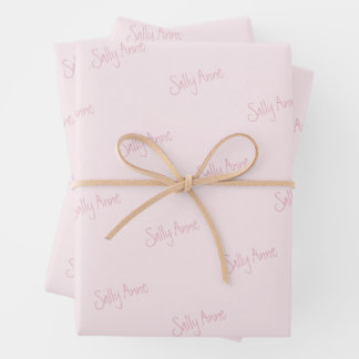 Feuille De Papier Cadeau Personnaliser avec votre nom