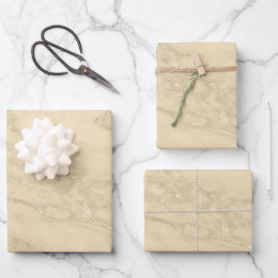 Feuille De Papier Cadeau Personnaliser en marbre de Parties scintillant en 
