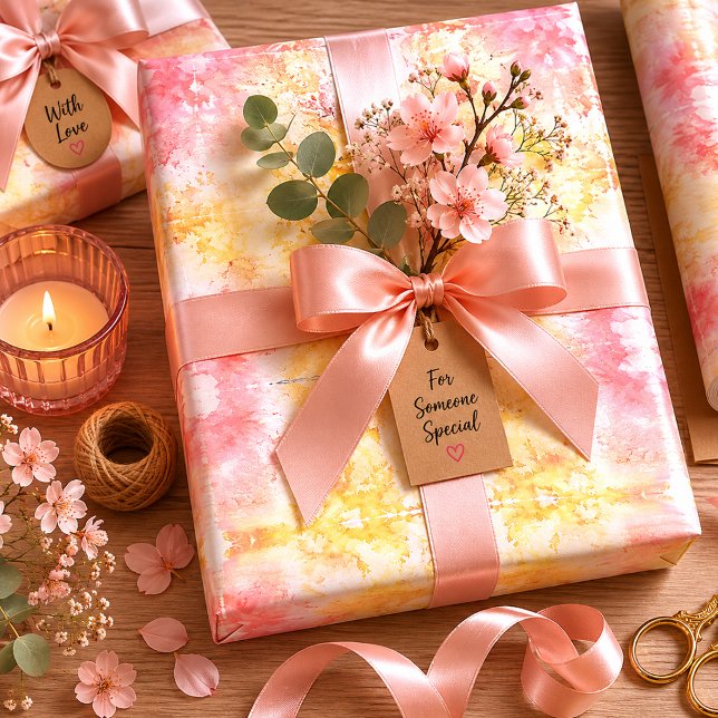 Feuille De Papier Cadeau Pétales dans la Brume (Créateur téléchargé)