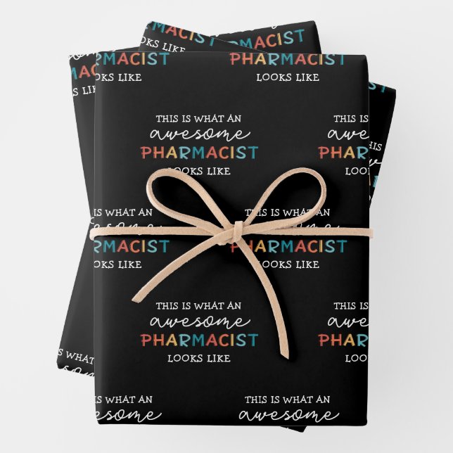 Feuille De Papier Cadeau Pharmacien Funny Awesome Pharmacist Cadeau (En situation)