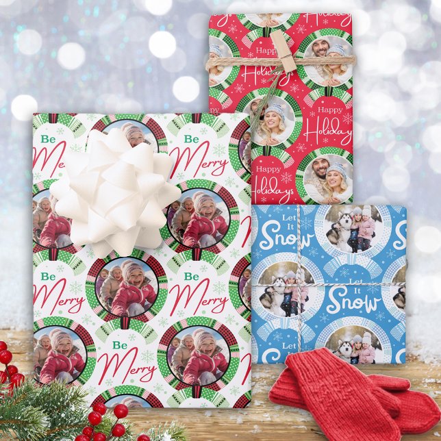 Feuille De Papier Cadeau Photo de Noël (Créateur téléchargé)