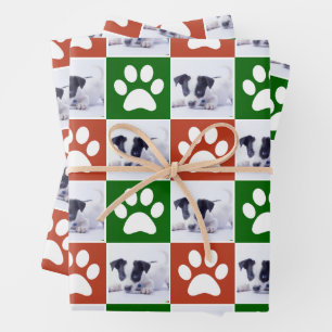 Feuille De Papier Cadeau Photo personnalisée pour animaux de compagnie Roug