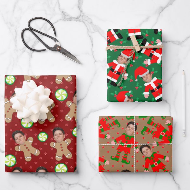 Life At Home 4 Rouleaux De Papier-cadeau épais – Assortiment Avec Pères Noël - 4 Ea | Atlantic Superstore