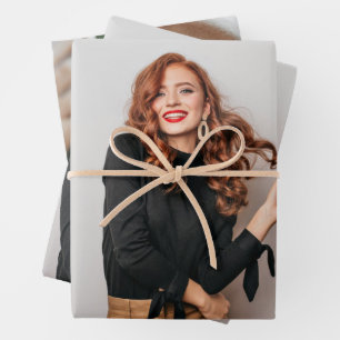 Feuille De Papier Cadeau Photos Personnalisées Partie Selfie Photo Photogra