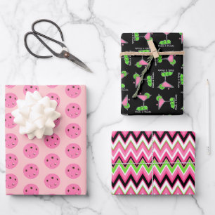 Feuille De Papier Cadeau Pickleball Cosmo Cocktail Boissons & Apéritifs