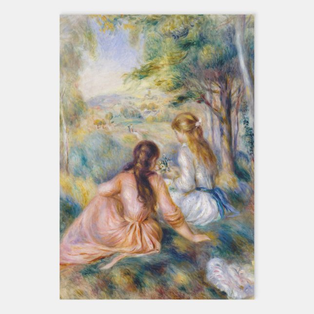 Feuille De Papier Cadeau Pierre-Auguste Renoir - Dans le pré (Créateur téléchargé)