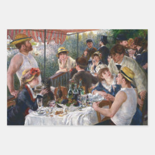 Feuille De Papier Cadeau Pierre-Auguste Renoir - Déjeuner de la fête nautiq