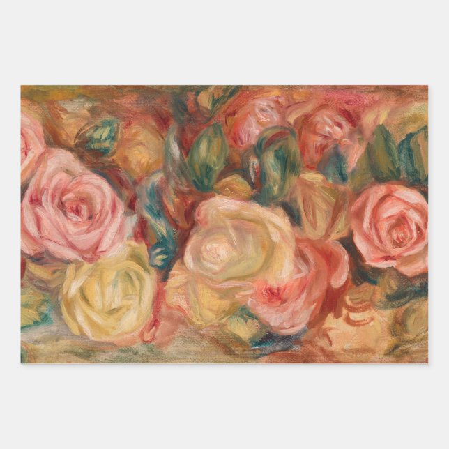 Feuille De Papier Cadeau Pierre-Auguste Renoir - Rose (Devant)