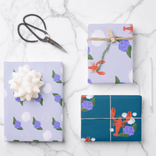 Feuille De Papier Cadeau "Pince-moi ! I'm One" Homard côtier Anniversaire