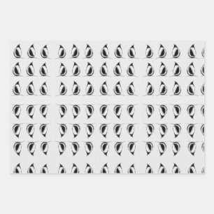 Feuille De Papier Cadeau Pingouin