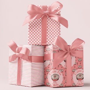 Feuille De Papier Cadeau Pink Cutie Pie Baby Girl