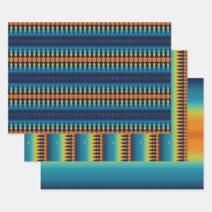 Feuille De Papier Cadeau Pins du sud-ouest