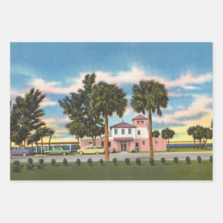 Feuille De Papier Cadeau Plage vintage de Venice Florida