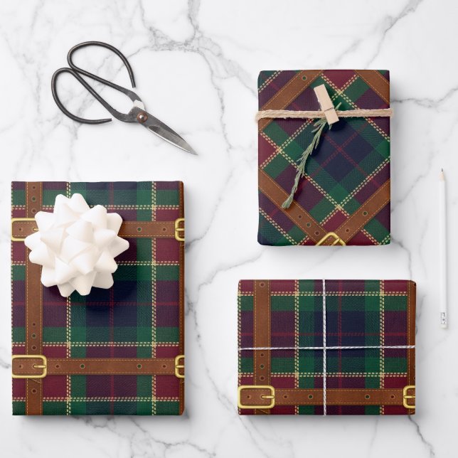 Feuille De Papier Cadeau Plaid de Noël Lux Prépa (Recto)