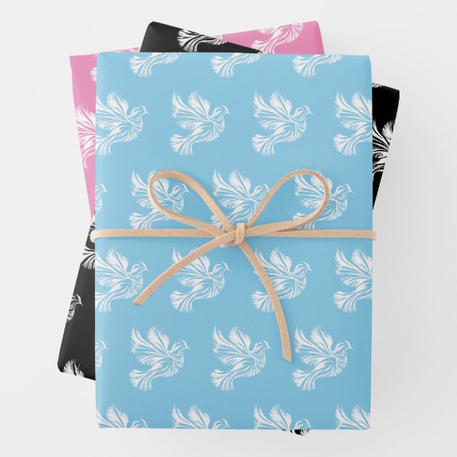 Feuille De Papier Cadeau Plan de la colombe (En situation)