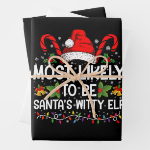 Feuille De Papier Cadeau Plus susceptible d'être le Noël de l'elfe spiritue