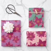 Poinsettia texture illustration fleurs en gras