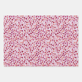 Feuille De Papier Cadeau Pointes roses et À damiers Motif