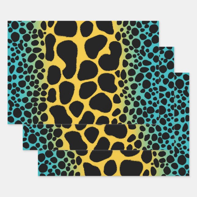 Feuille De Papier Cadeau Poison mimique grenouille (Lot)