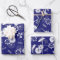 Poisson koi bleu et blanc dans l'étang Lotus Motif