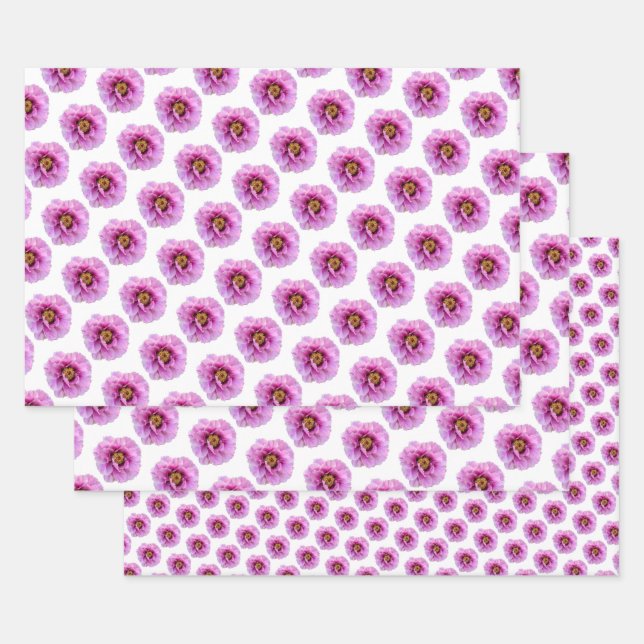 Feuille De Papier Cadeau poitrine rose fuchsia brillante et jolie (Lot)
