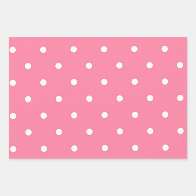 Feuille De Papier Cadeau Polka dot (Devant)