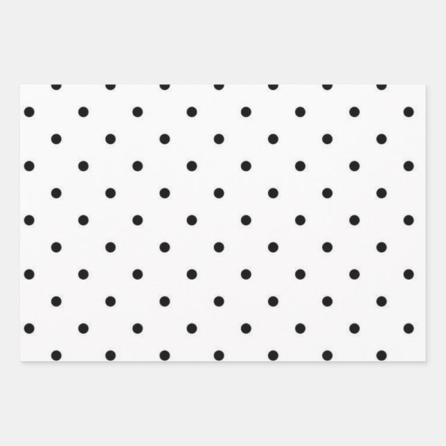 Feuille De Papier Cadeau Polka dot (Devant)
