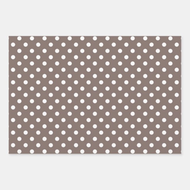 Feuille De Papier Cadeau Polka dot (Devant)