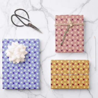 Feuille De Papier Cadeau Polka dots