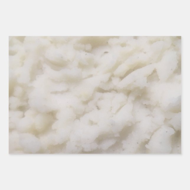 Feuille De Papier Cadeau Pommes de terre concassées (Devant)