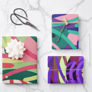 Feuille De Papier Cadeau Pop Modern