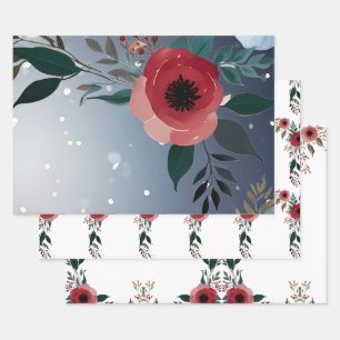 Feuille De Papier Cadeau Poppy of Love" Collection Faire-part de mariage