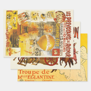 Feuille De Papier Cadeau Poster de la foire Antique Grand Fete