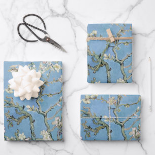 Feuille De Papier Cadeau Poster vintage Vincent Van Gogh Almond Blossoms