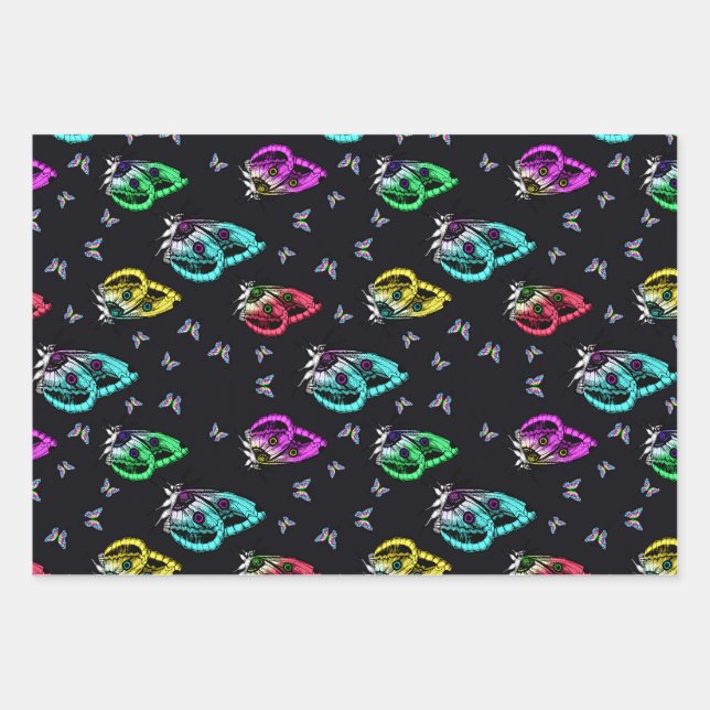 Feuille De Papier Cadeau Pouf rond (Devant)