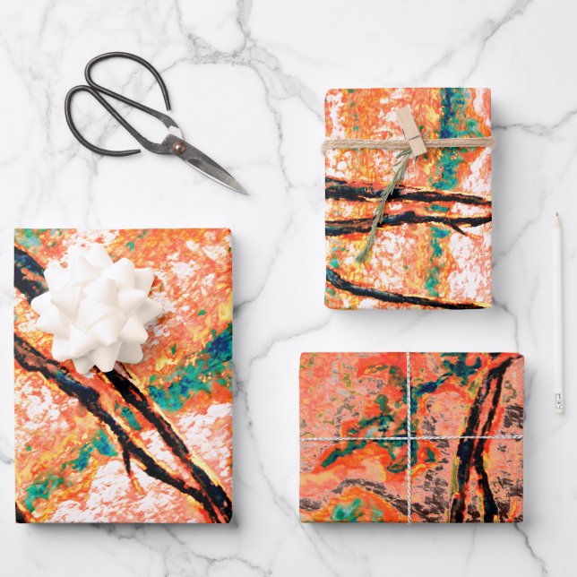 Feuille De Papier Cadeau Pour l'amour de l'été (Recto)