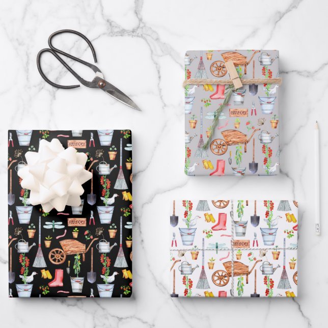 Feuille De Papier Cadeau Pour Le Gardener (Recto)