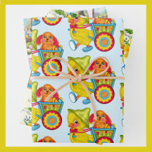 Poussins de Pâques Daffodiles de lapin 3 Enfants c