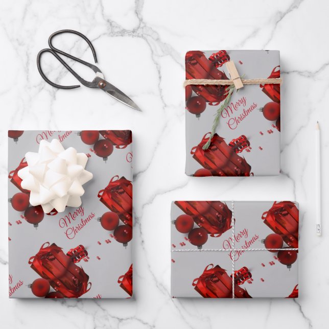 Feuille De Papier Cadeau Précieux Noël présent professionnel (Recto)