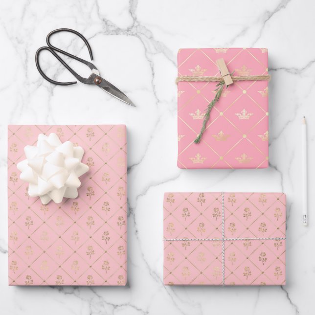 Feuille De Papier Cadeau Princess Bee Series Design #6 (Recto)