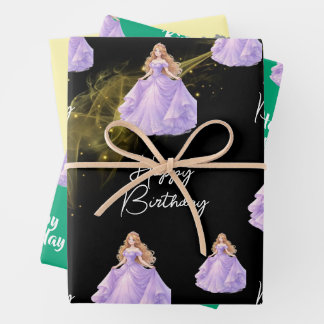 Feuille De Papier Cadeau  Princesse 