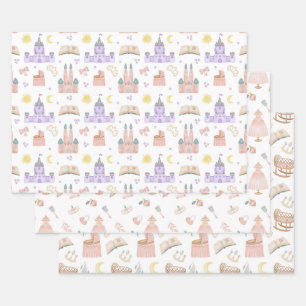 Feuille De Papier Cadeau Princesse Baby shower Motif